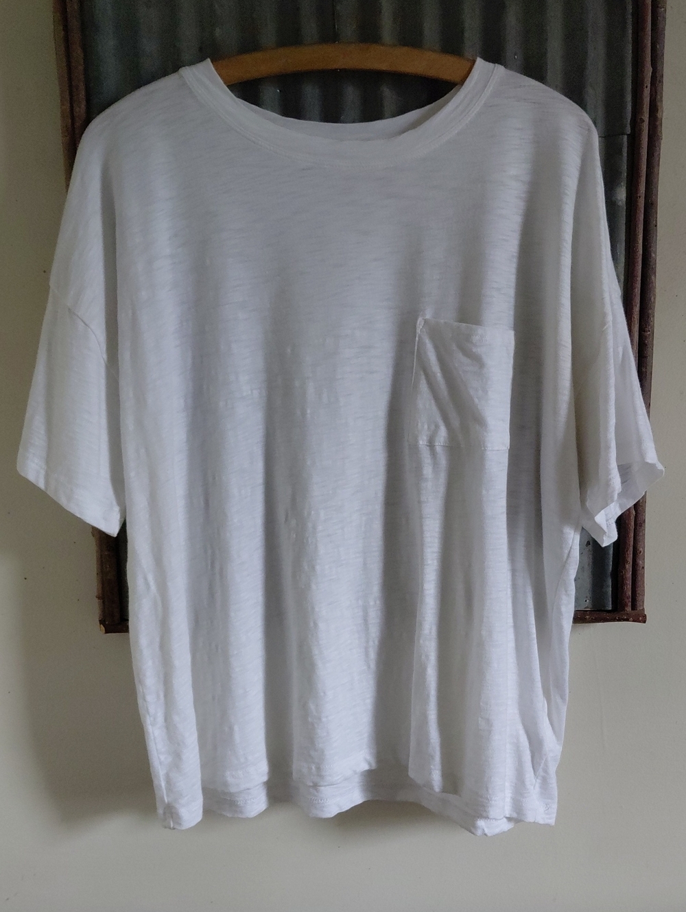 Christian Siriano White Short-Sleeve Pocket Tee